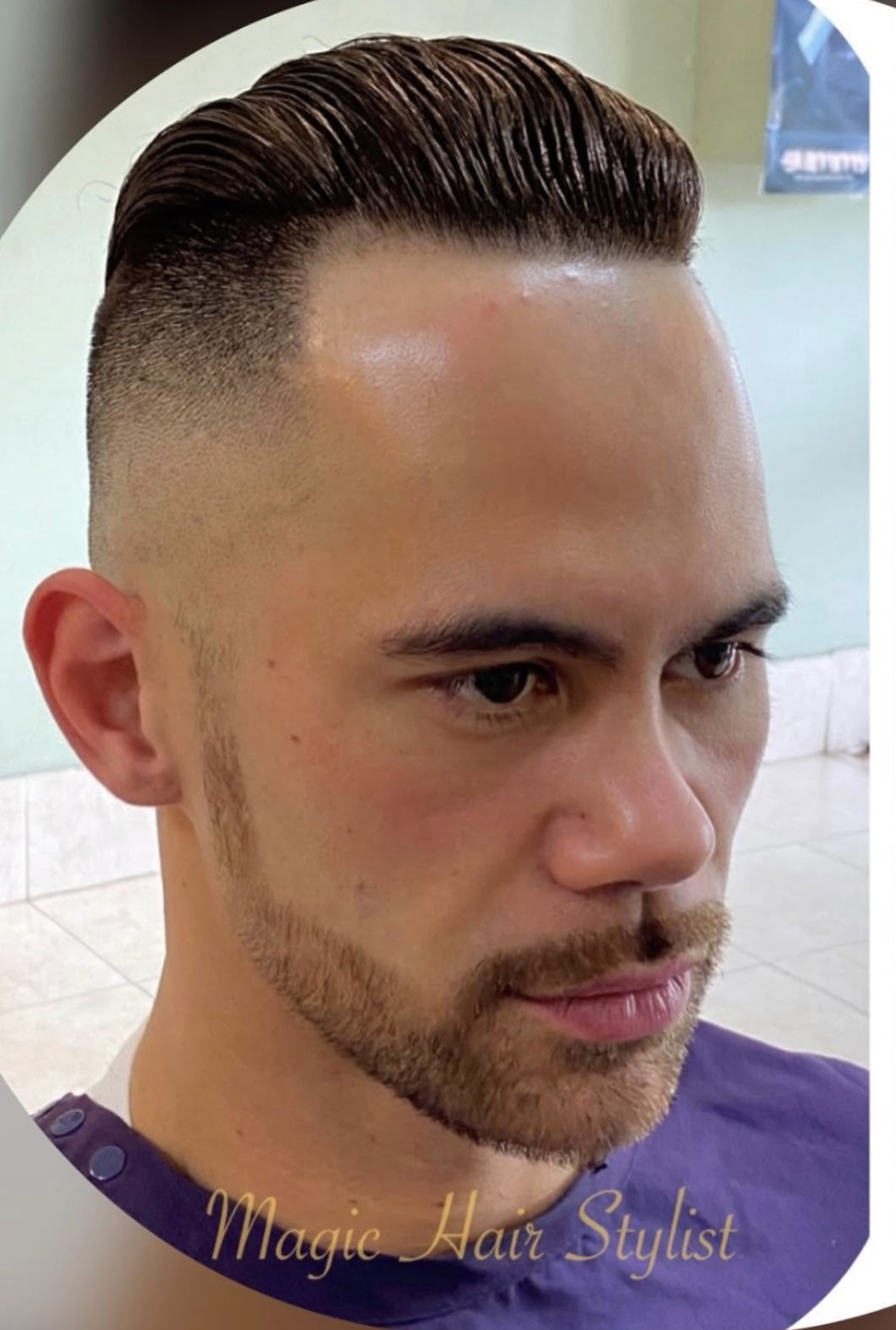 Pompadour with high fade