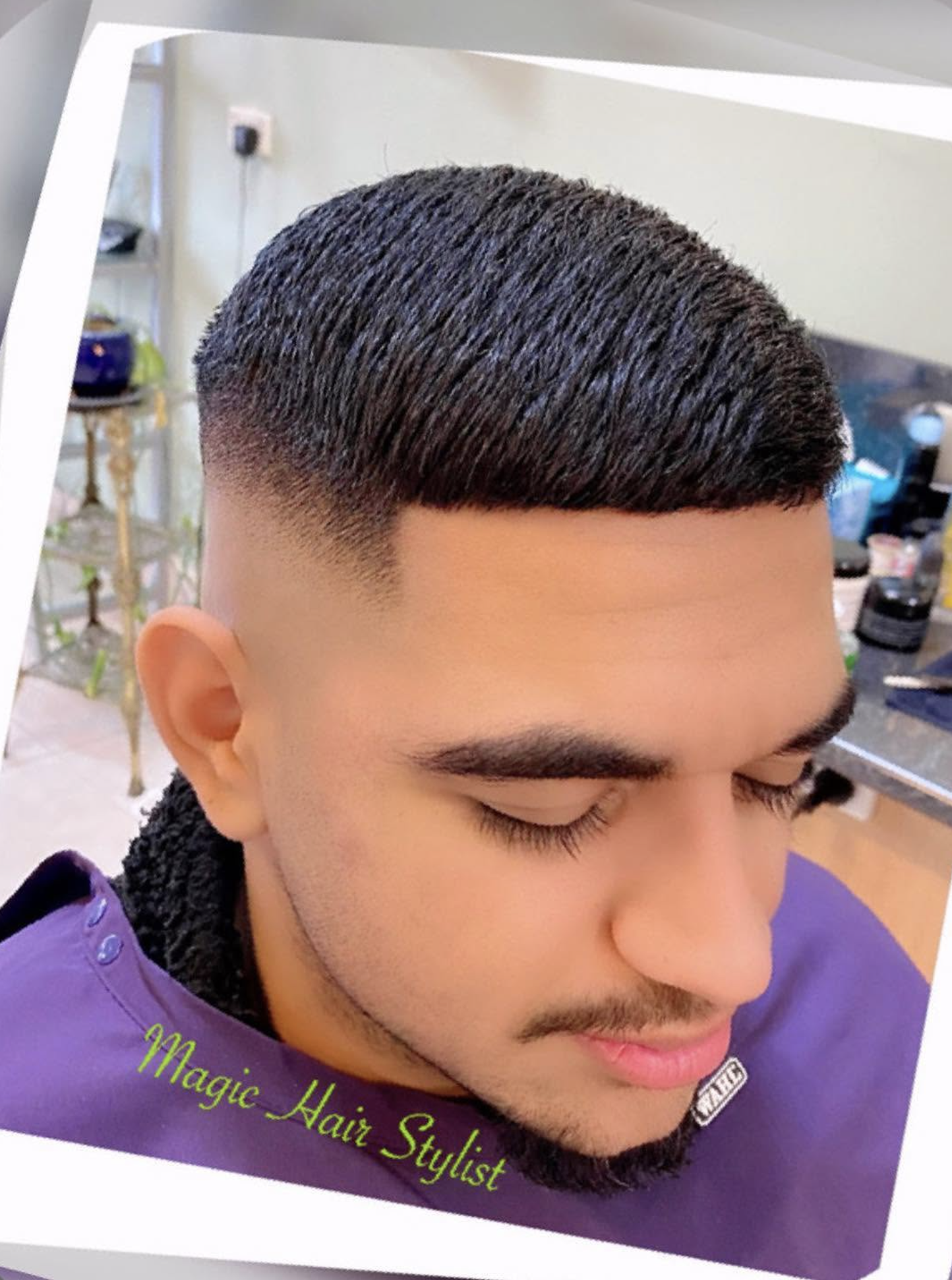 Textured crop with mid fade